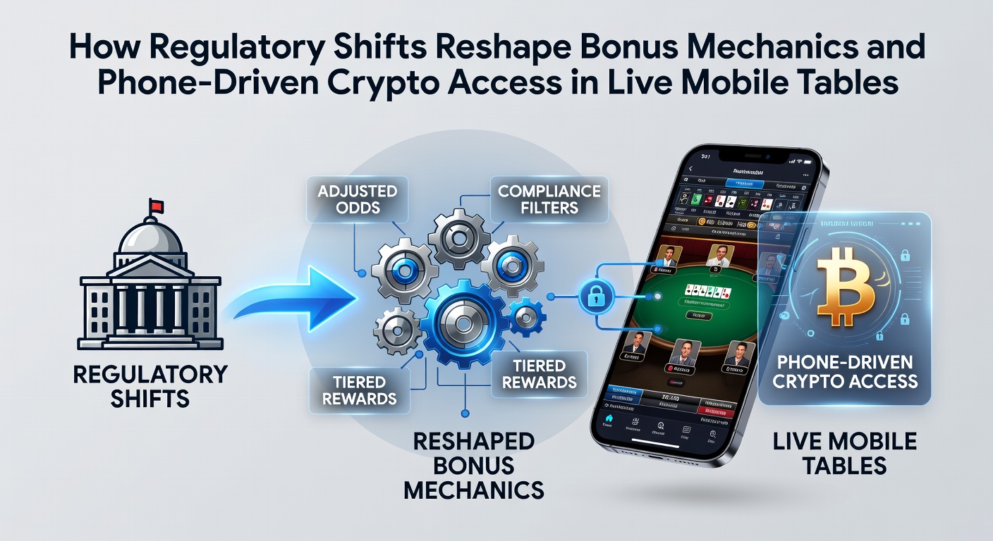 Mobile live dealer table interface showing crypto payment options and bonus indicators on a smartphone screen
