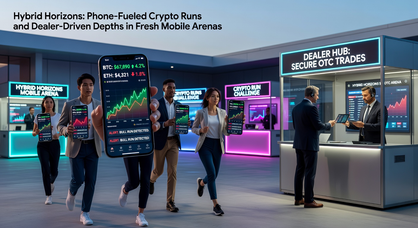 Vibrant mobile screen displaying live dealer blackjack with crypto wallet integration and phone deposit icons glowing in a futuristic casino interface