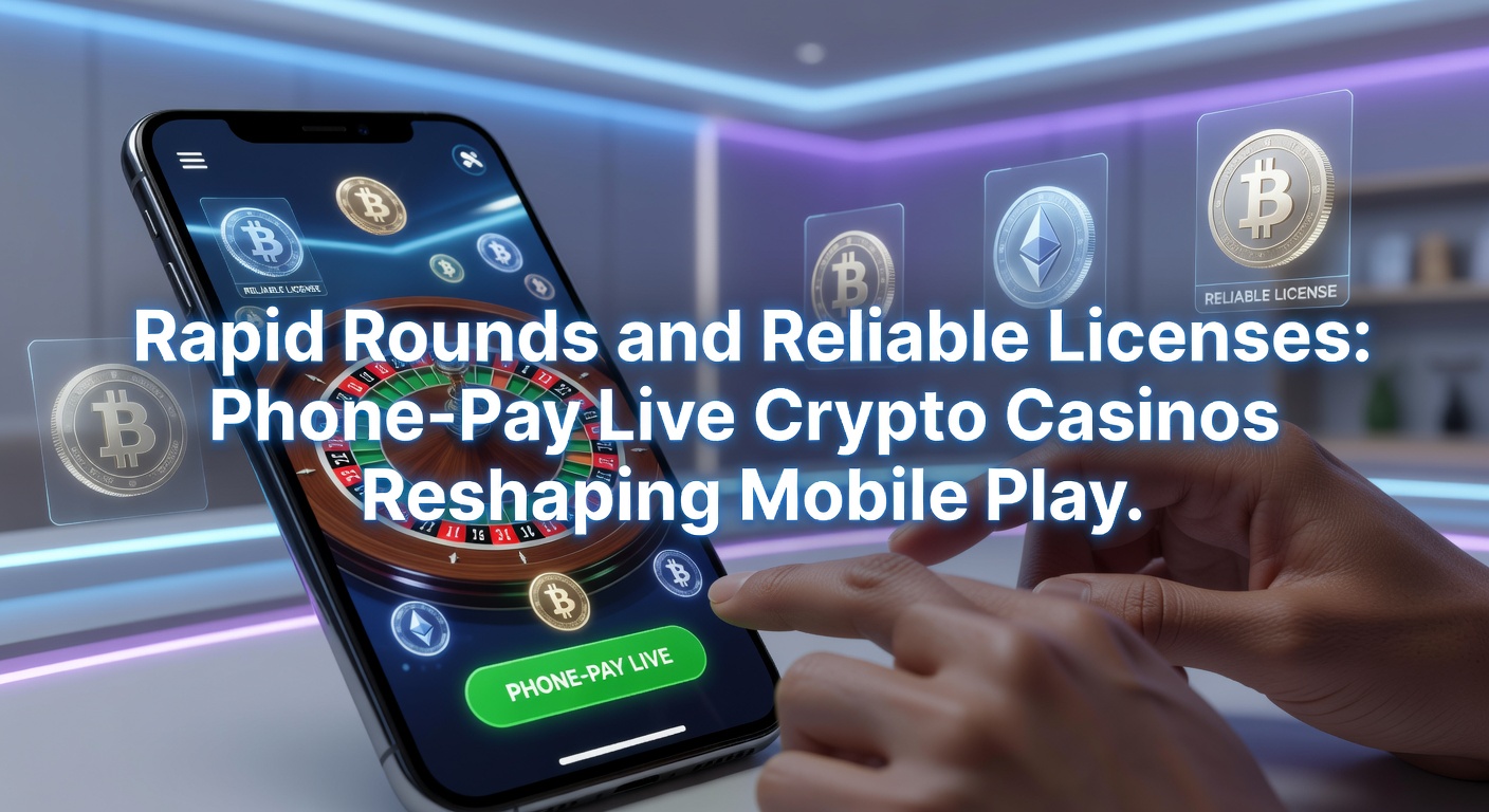 Dynamic graphic of cryptocurrency transactions fueling live dealer tables on a smartphone, with speed lines emphasizing rapid rounds
