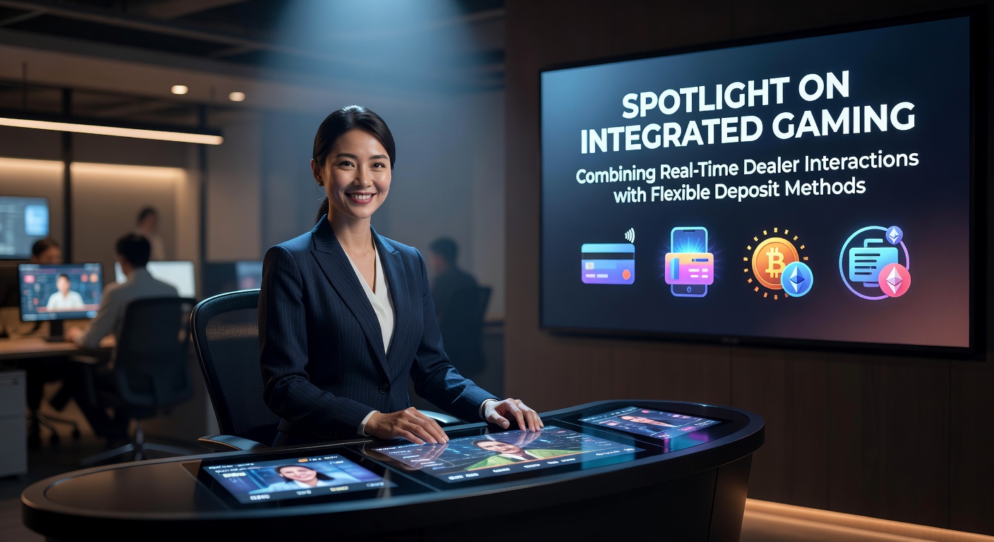 Secure digital arena showing combined live dealer stream and flexible deposit dashboard