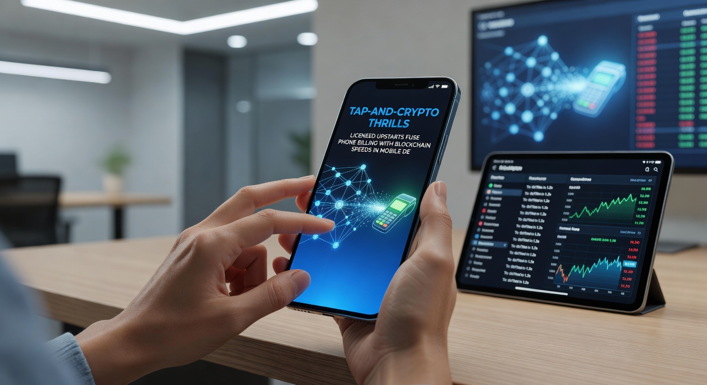 Live dealer roulette wheel spinning on a mobile interface with overlaid phone bill confirmation and instant crypto withdrawal animation
