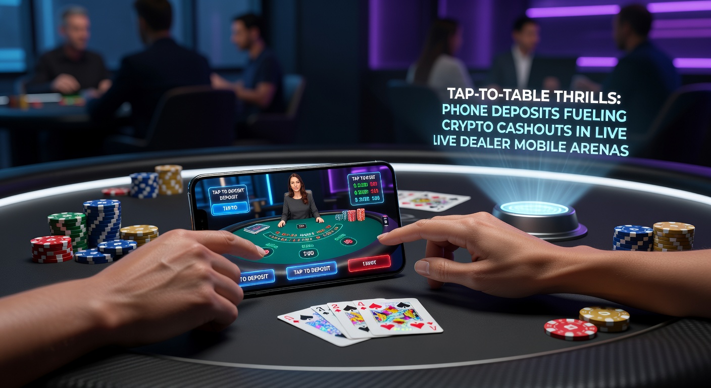Crypto wallet interface displaying instant withdrawal from live dealer game on mobile device